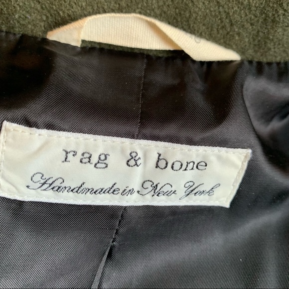 RAG & BONE Wool Fit and Flare Slit Cuff Coat 4 - Picture 5 of 12